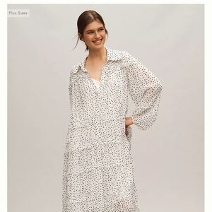 White Polka Dot Maxi Dress